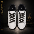 VAULTEN Weiße Herren-Sneaker aus Leder (Low-Top) — Minimalistische Casual-Streetwear