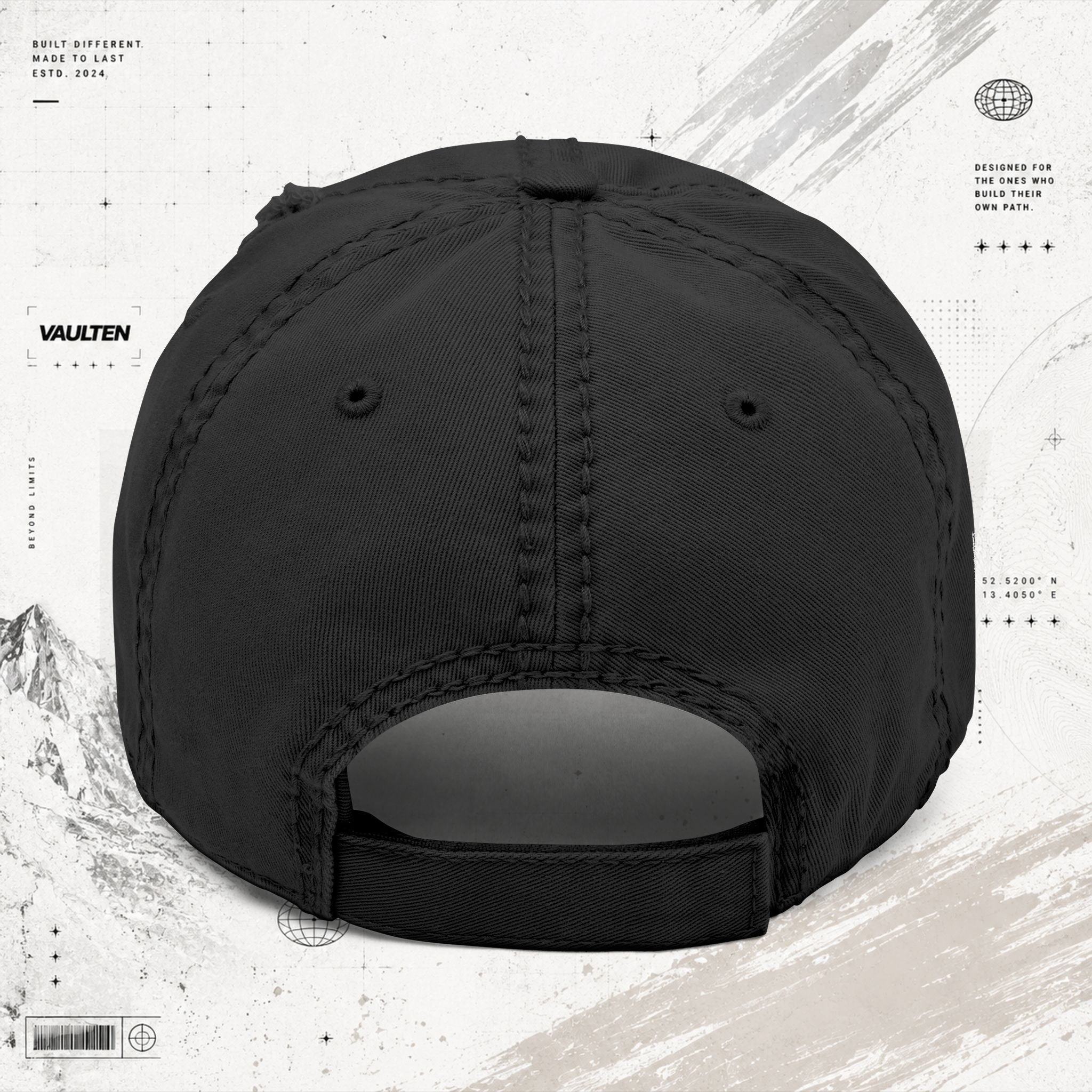 VAULTEN Cap mit Stickerei – Vintage-Baseballcap mit Waschung