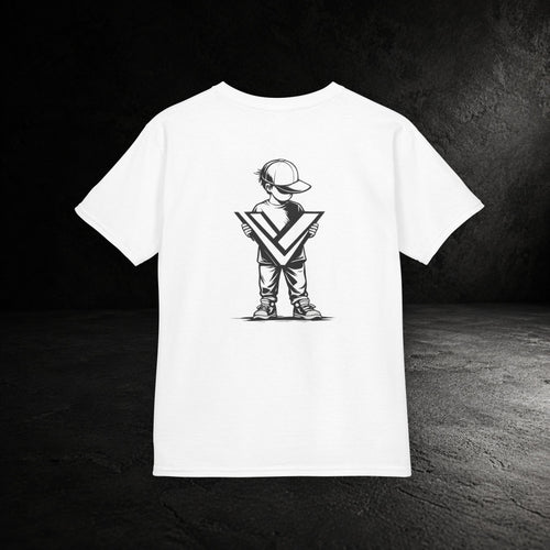 VAULTEN Gamer Shirt Kids, weisses Kinder T-Shirt mit Print