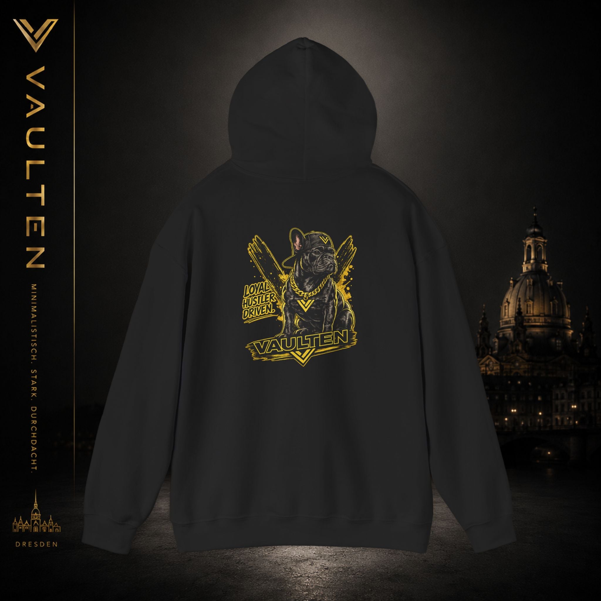 Vaulten Bulldog Society – Loyal Hustler Driven Premium Hoodie