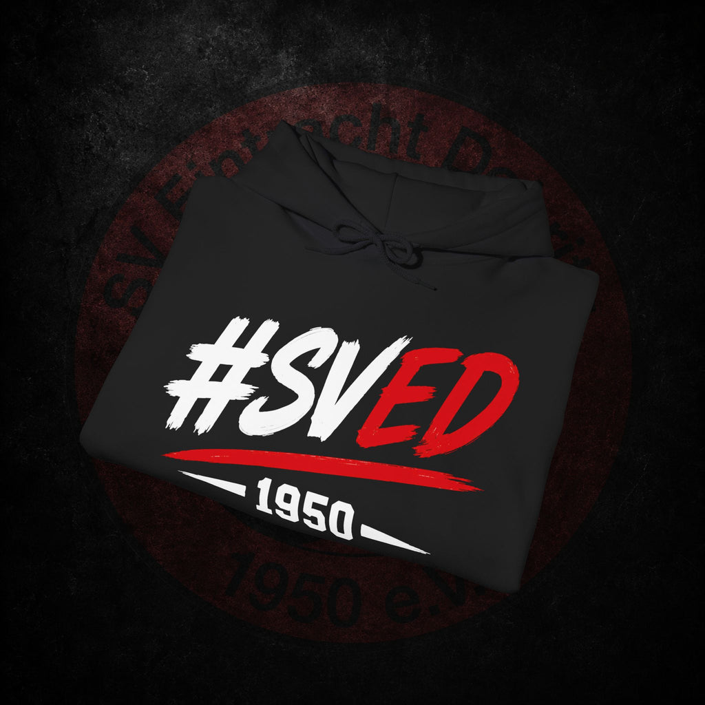 #SVED 1950 Hoodie — Retro Script Graphic Pullover
