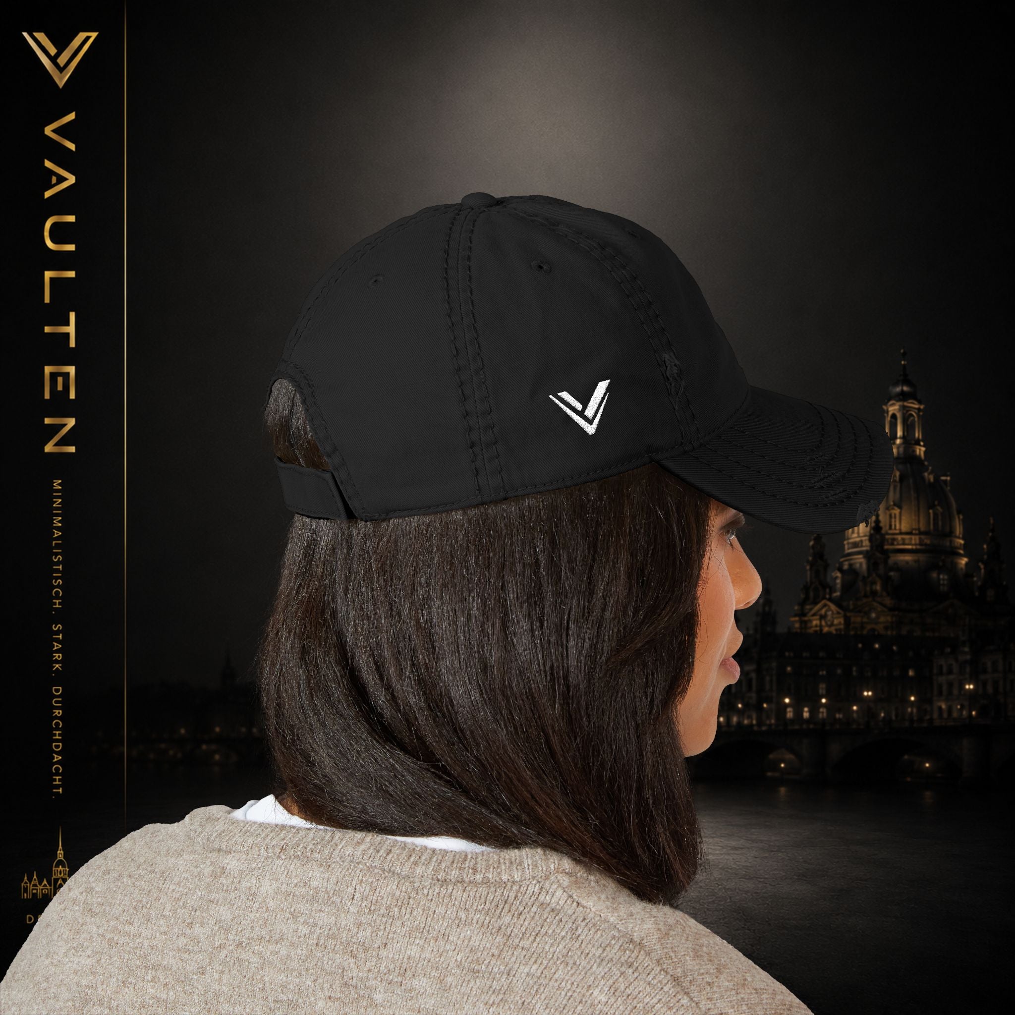 VAULTEN Cap mit Stickerei – Vintage-Baseballcap mit Waschung