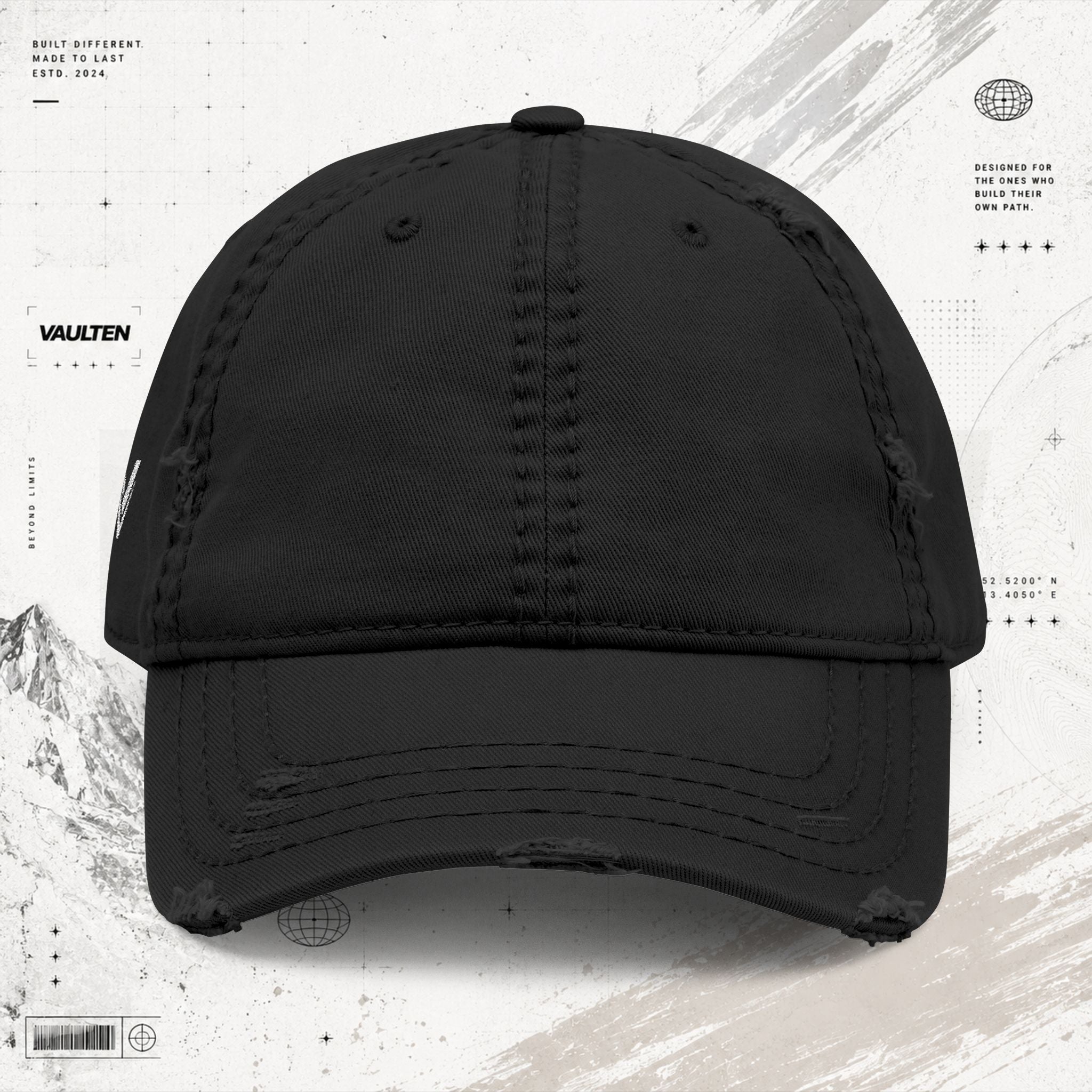 VAULTEN Cap mit Stickerei – Vintage-Baseballcap mit Waschung