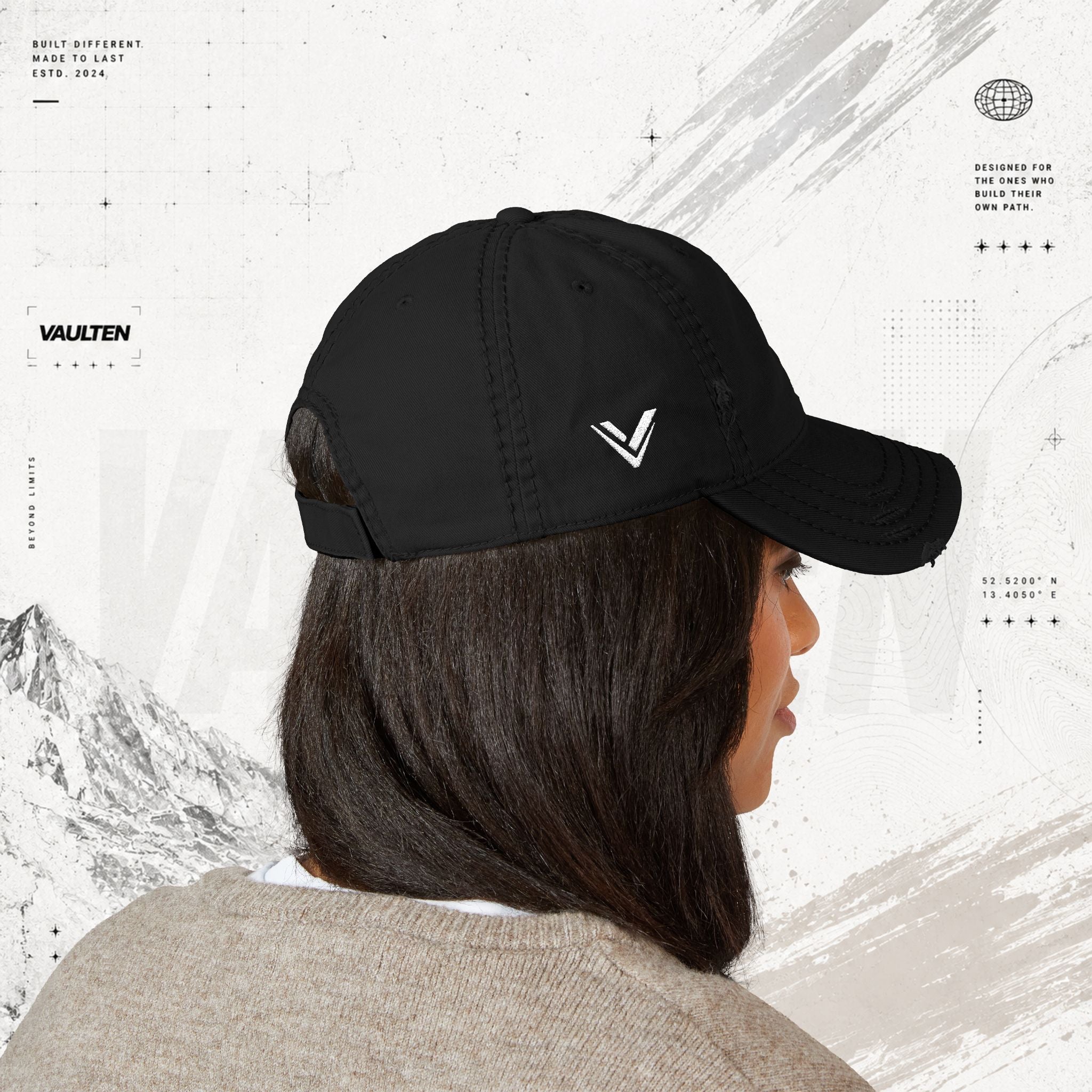 VAULTEN Cap mit Stickerei – Vintage-Baseballcap mit Waschung