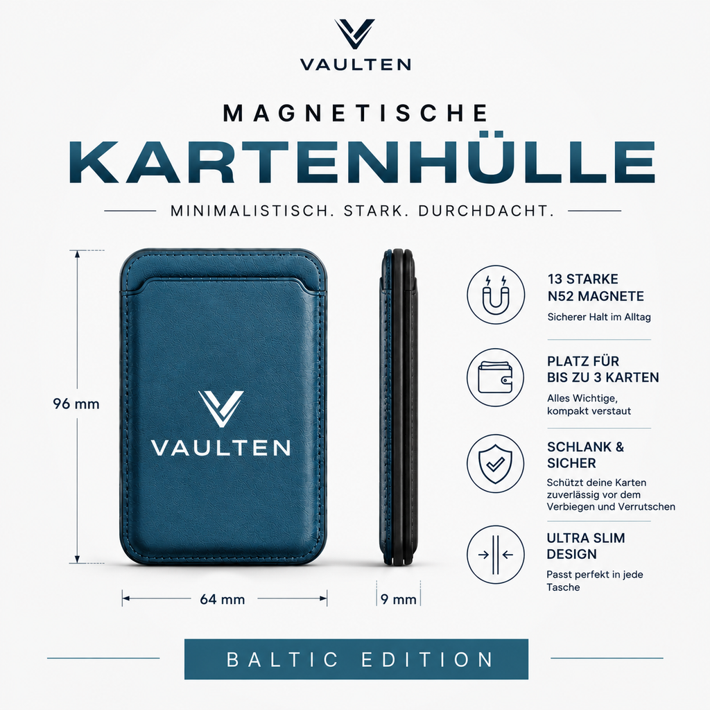 VAULTEN Slim – Magnetic Wallet Baltic Edition