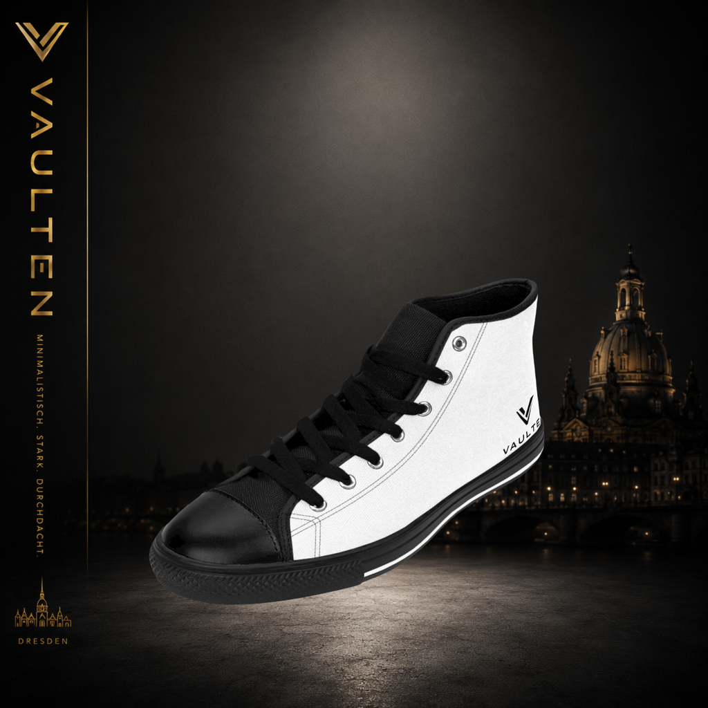 VAULTEN - Klassische High-Top Sneaker – Retro Canvas-Schuhe für Herren im Casual-Look