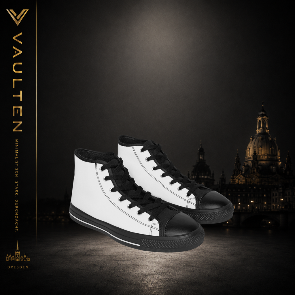 VAULTEN - Klassische High-Top Sneaker – Retro Canvas-Schuhe für Herren im Casual-Look