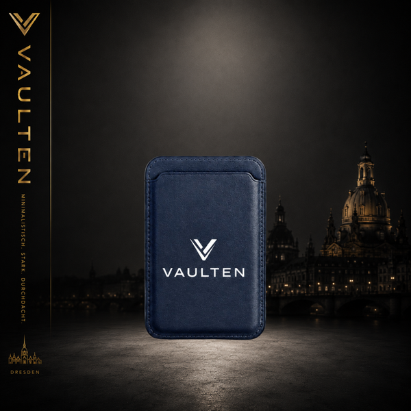 VAULTEN Slim – Magnetic Wallet Navy Edition
