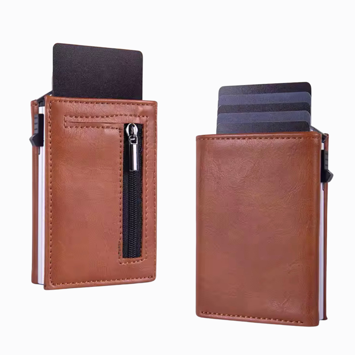 VAULTEN Slim Wallet Braun mit RFID-Schutz
