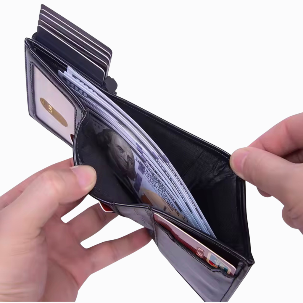 VAULTEN Slim Wallet mit RFID-Schutz – Detailansicht